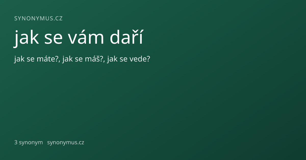 Náhled odkazu: jak se vám daří