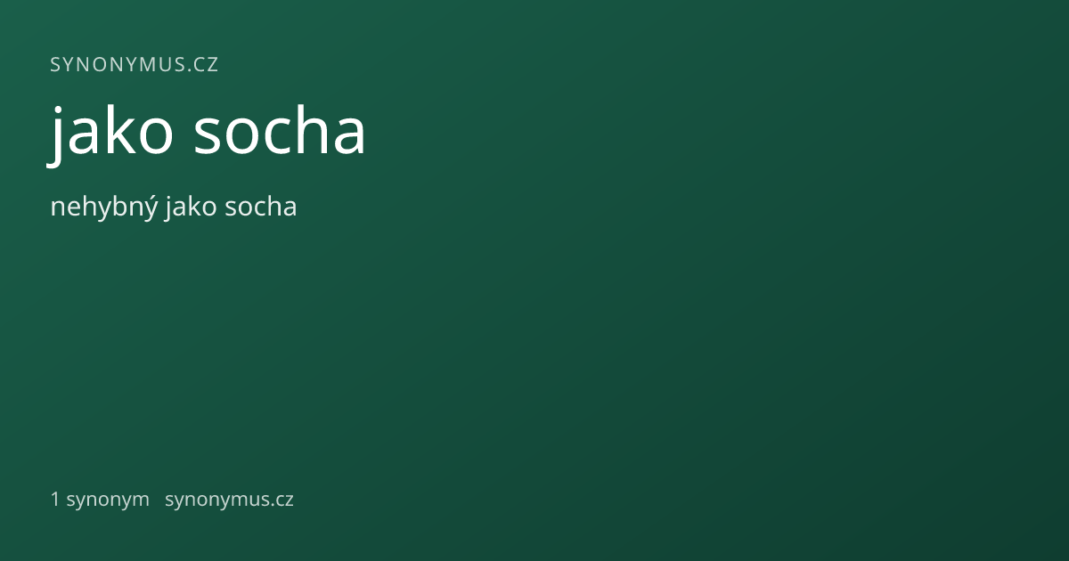 Náhled odkazu: jako socha