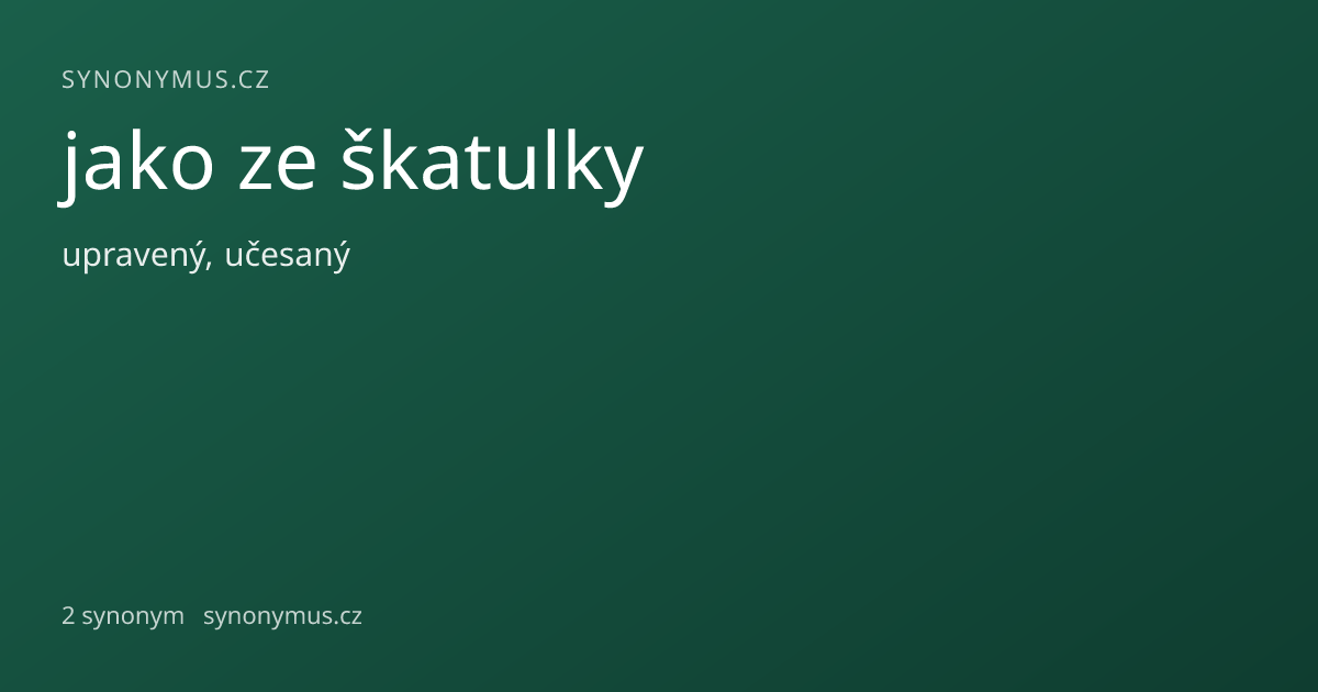 Náhled odkazu: jako ze škatulky