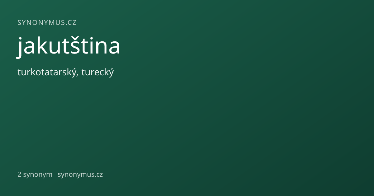 Náhled odkazu: jakutština