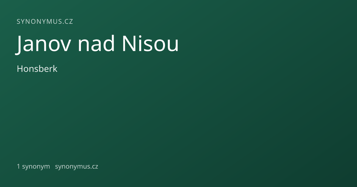 Náhled odkazu: Janov nad Nisou