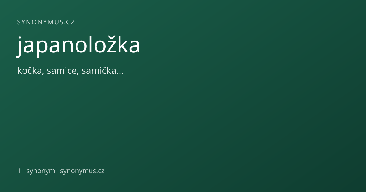 Náhled odkazu: japanoložka