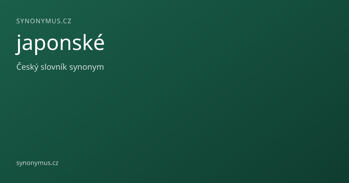 Náhled odkazu: japonské