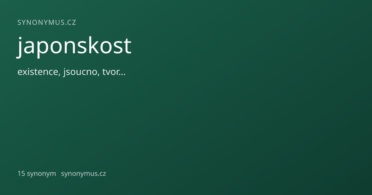 Náhled odkazu: japonskost