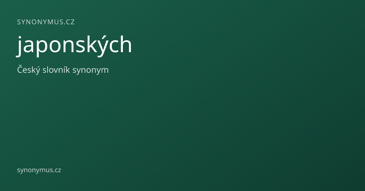 Náhled odkazu: japonských