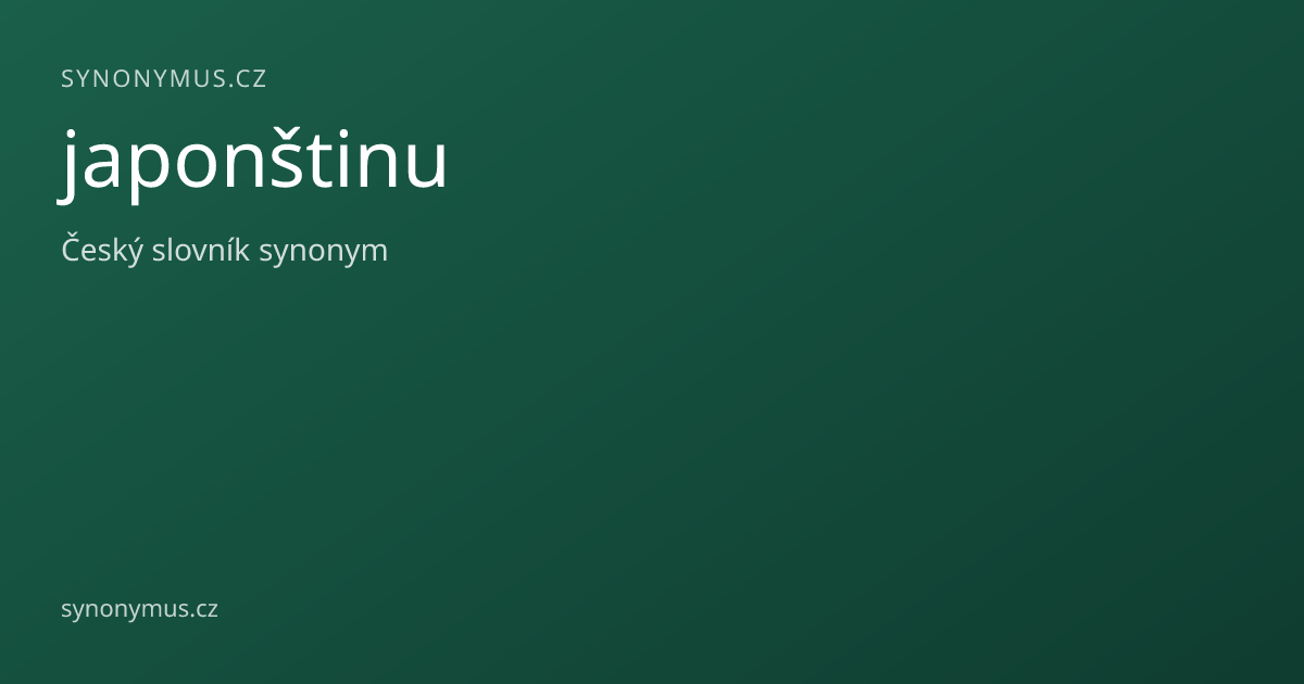 Náhled odkazu: japonštinu