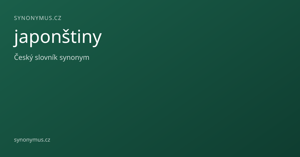 Náhled odkazu: japonštiny