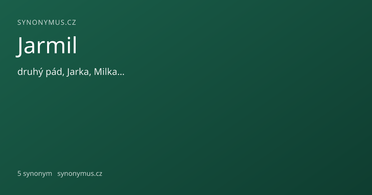 Náhled odkazu: Jarmil