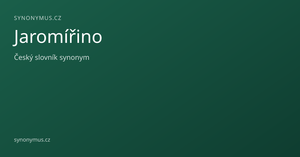 Náhled odkazu: Jaromířino