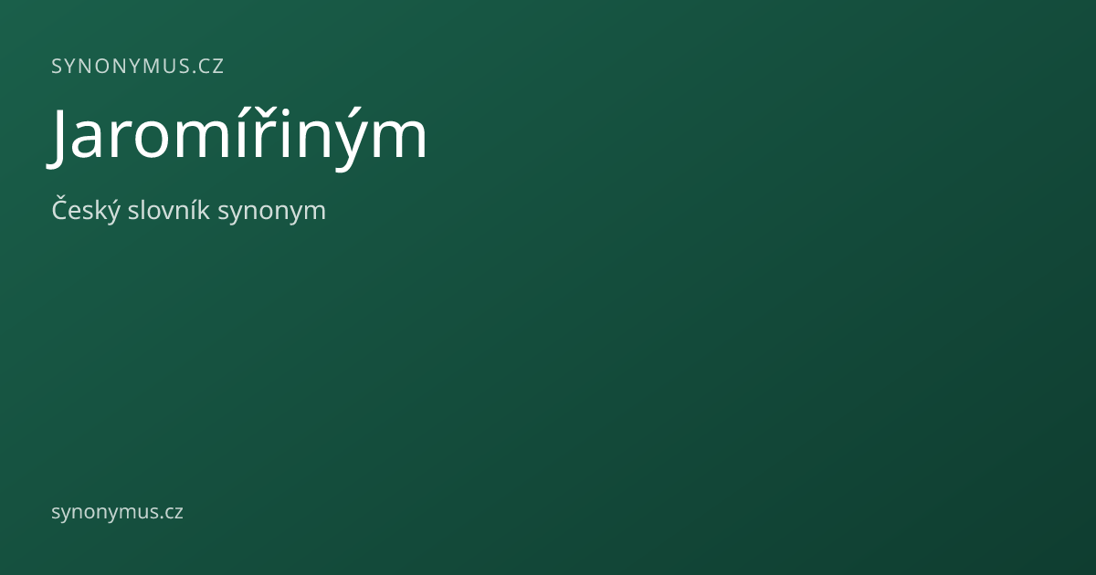 Náhled odkazu: Jaromířiným