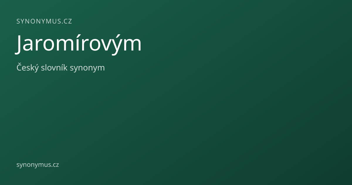 Náhled odkazu: Jaromírovým