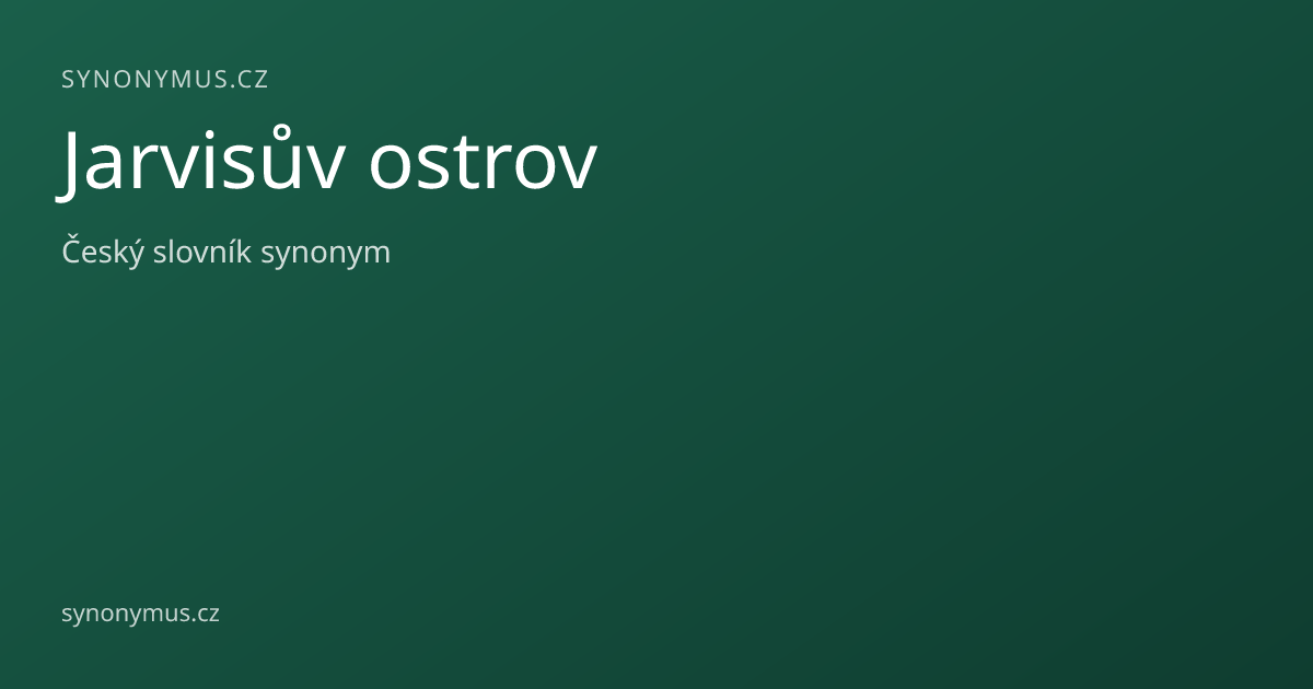 Náhled odkazu: Jarvisův ostrov