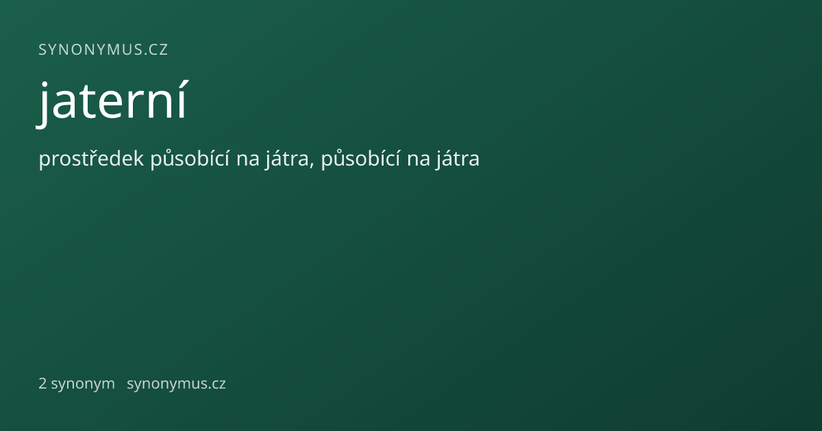 Náhled odkazu: jaterní