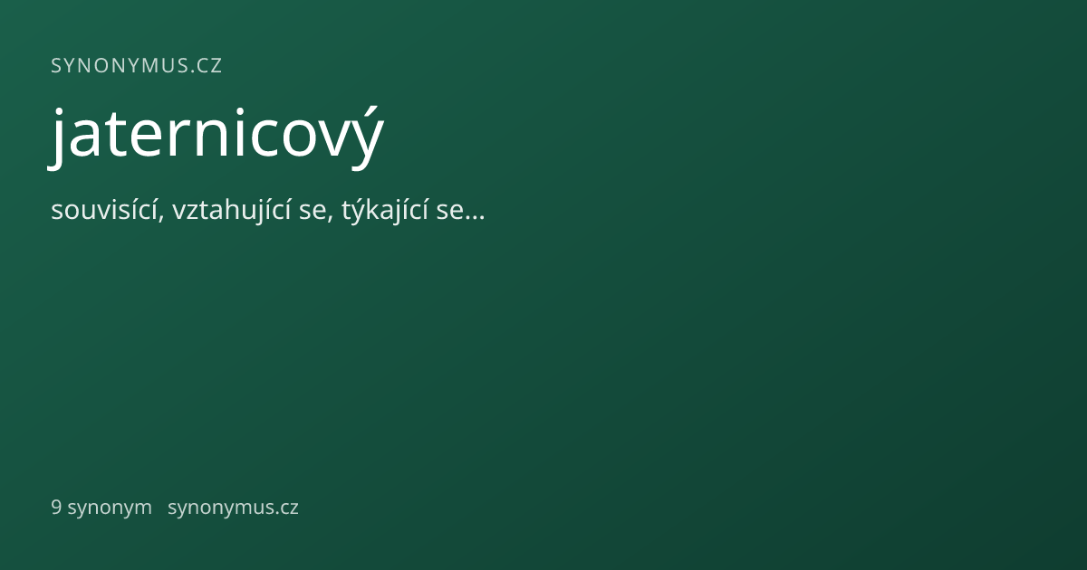 Náhled odkazu: jaternicový
