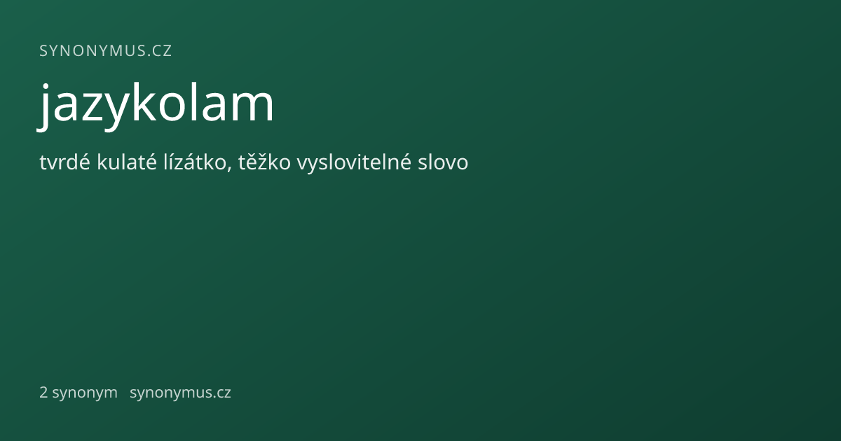 Náhled odkazu: jazykolam