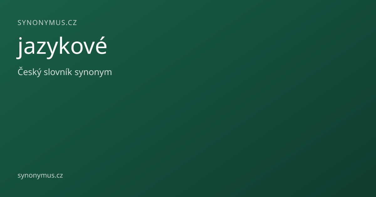 Náhled odkazu: jazykové