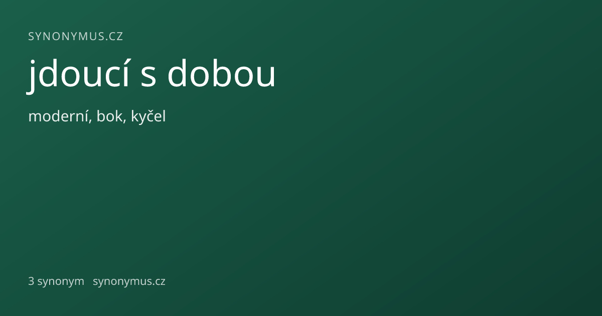 Náhled odkazu: jdoucí s dobou