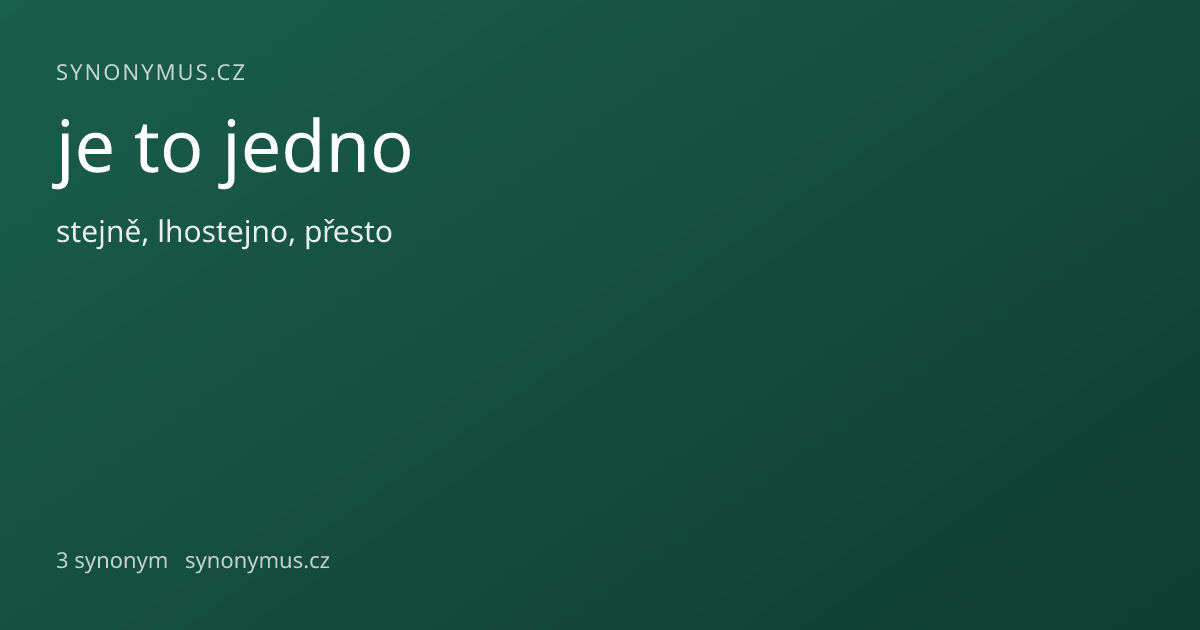 Náhled odkazu: je to jedno