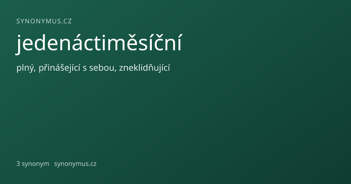 Náhled odkazu: jedenáctiměsíční