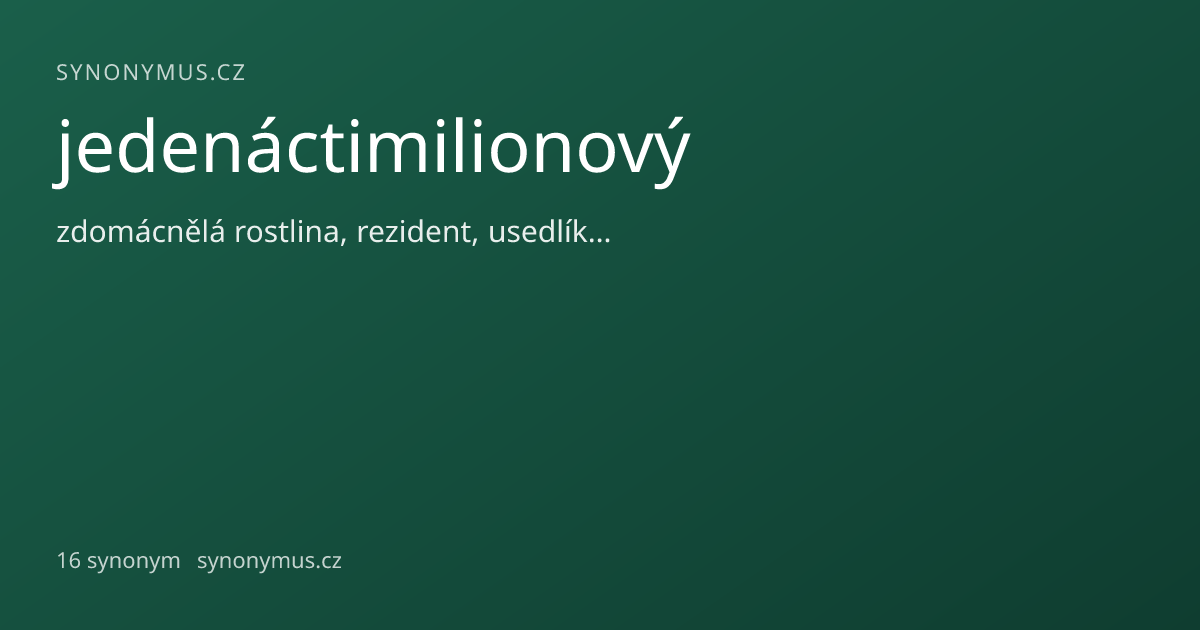Náhled odkazu: jedenáctimilionový