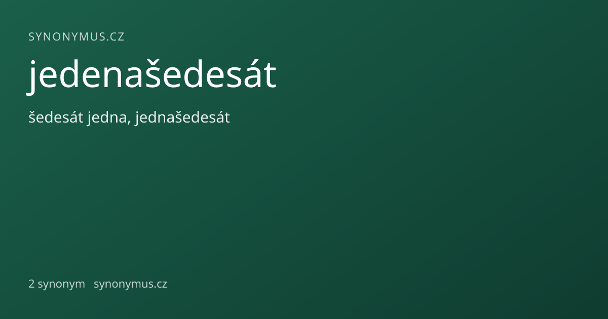 Náhled odkazu: jedenašedesát