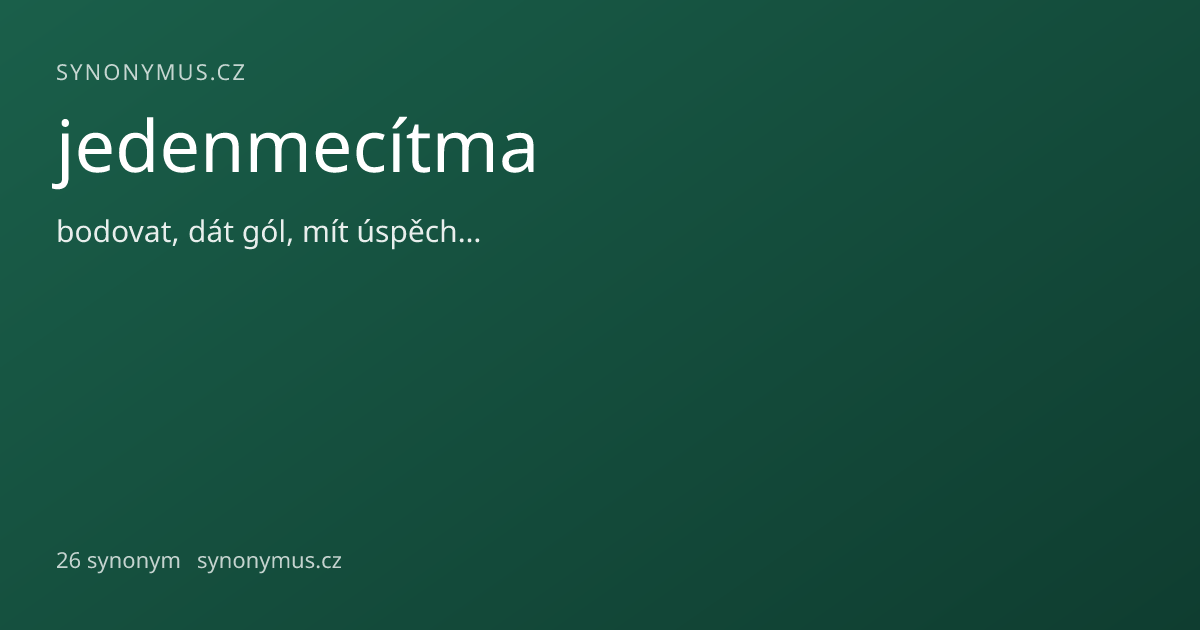 Náhled odkazu: jedenmecítma