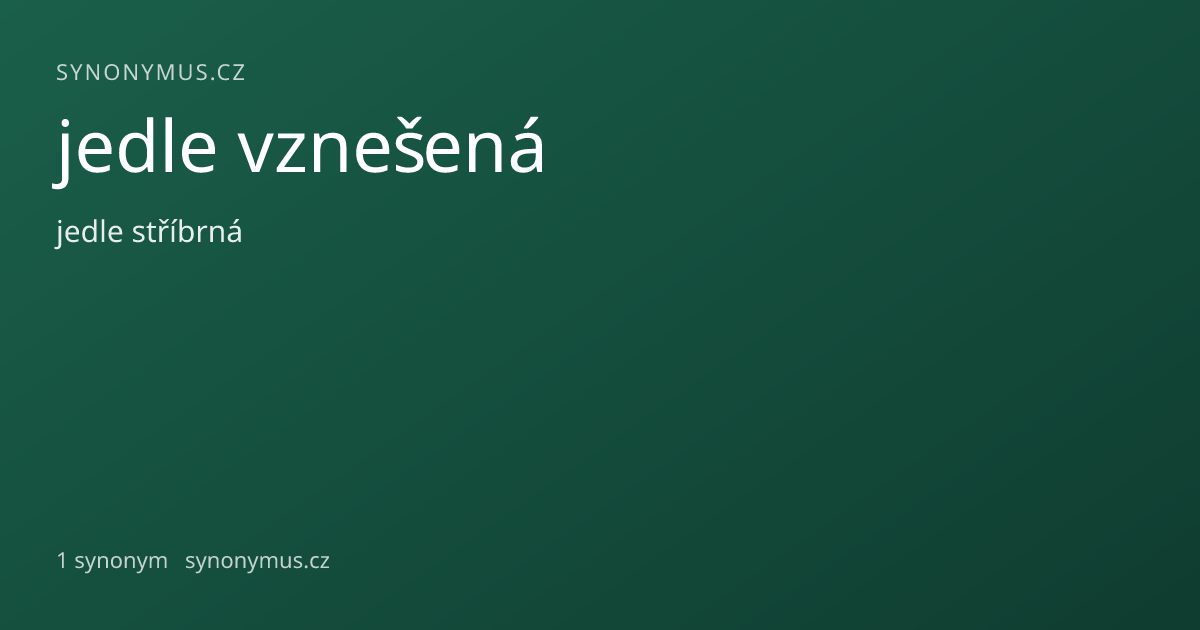 Náhled odkazu: jedle vznešená