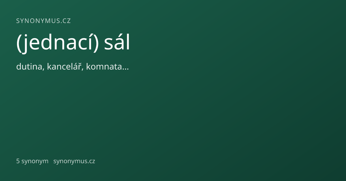 Náhled odkazu: (jednací) sál
