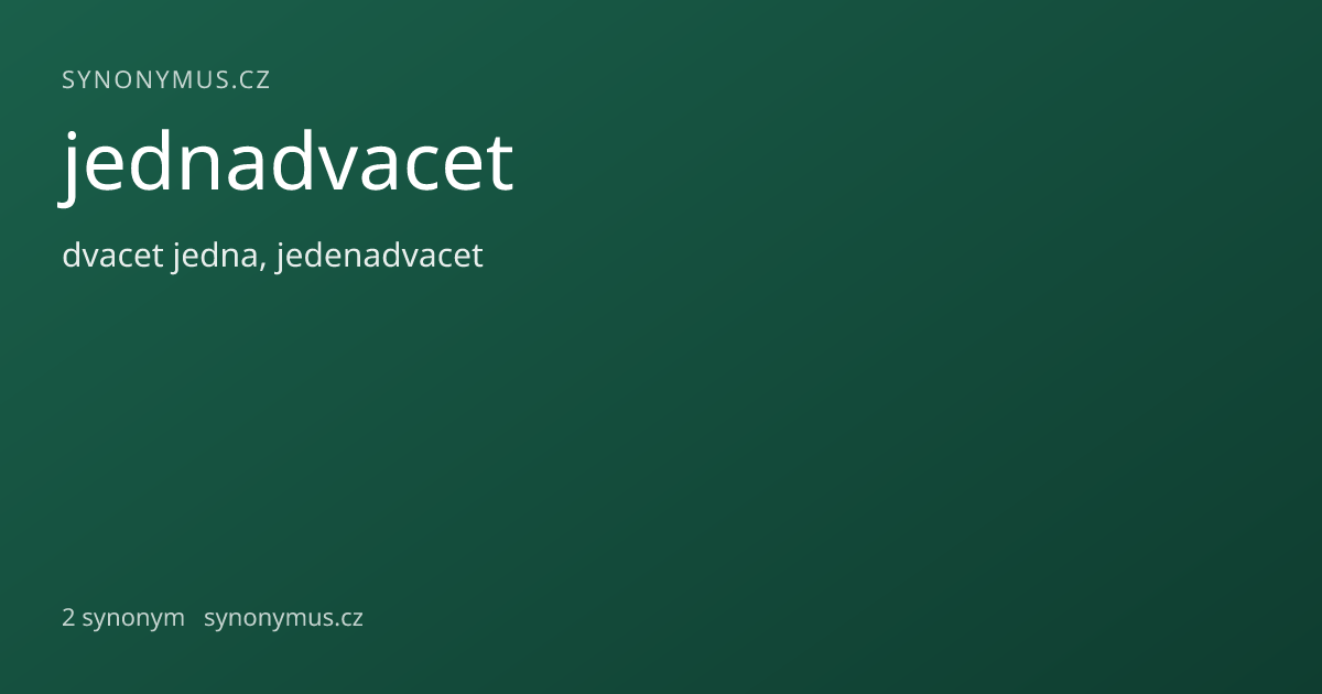 Náhled odkazu: jednadvacet