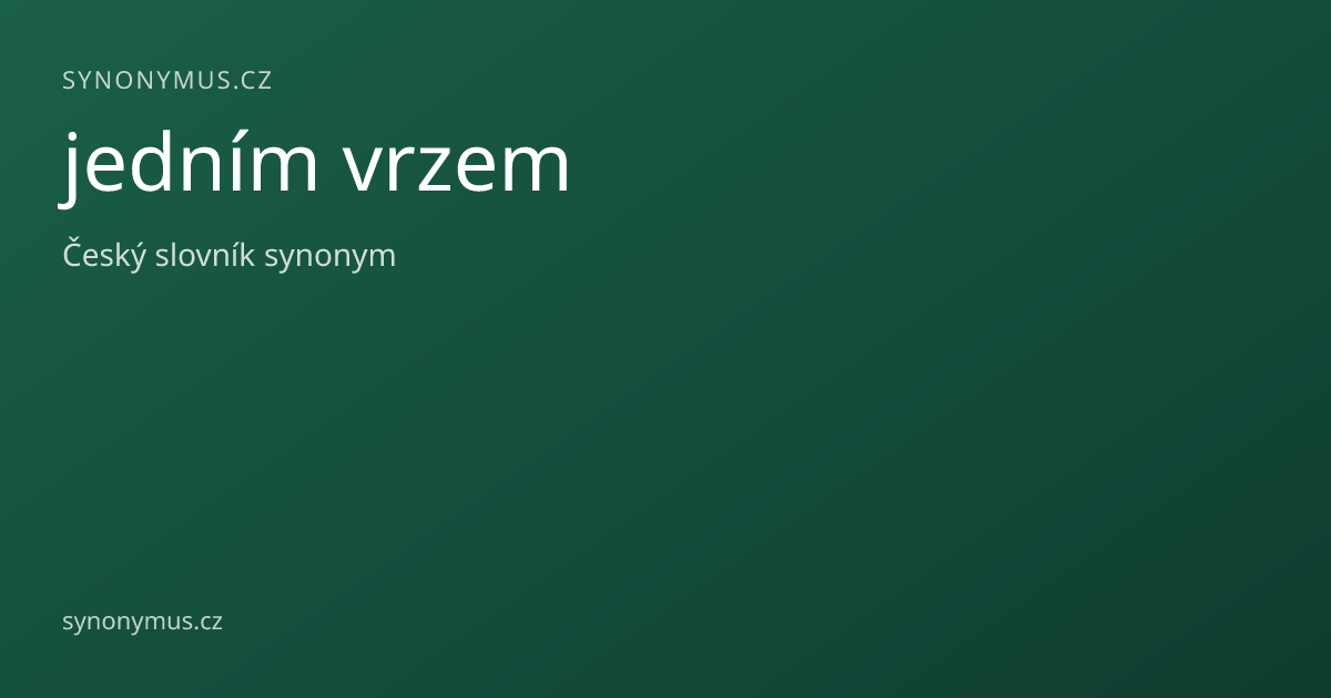 Náhled odkazu: jedním vrzem
