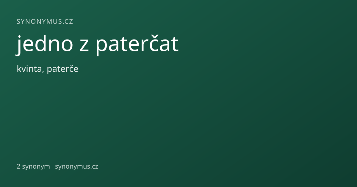 Náhled odkazu: jedno z paterčat