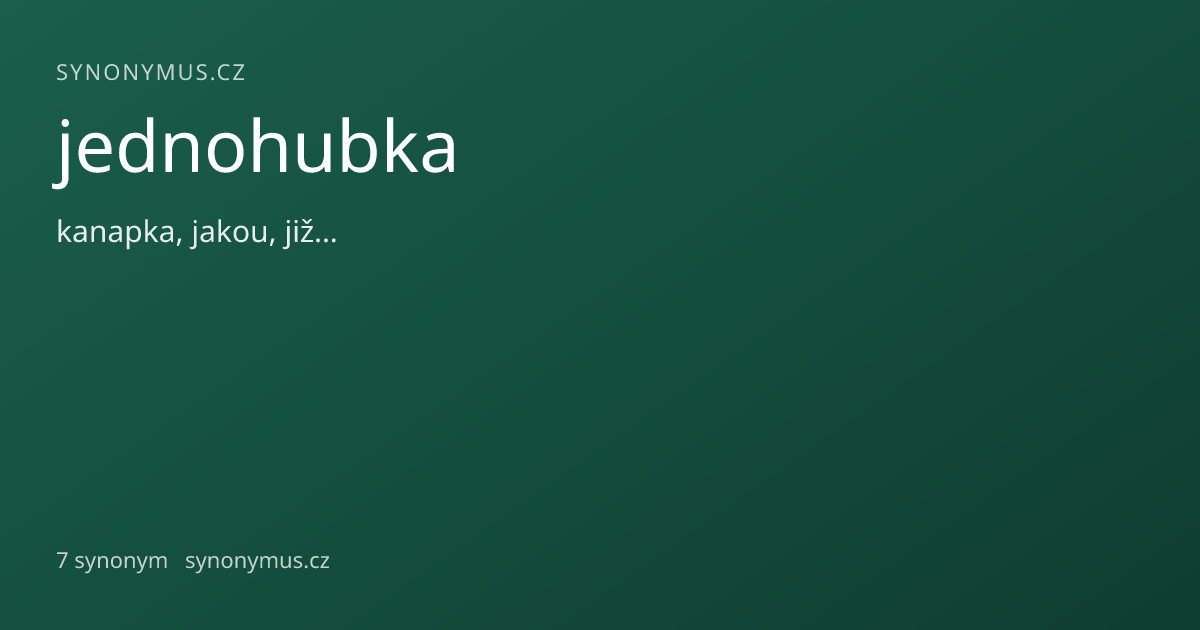 Náhled odkazu: jednohubka