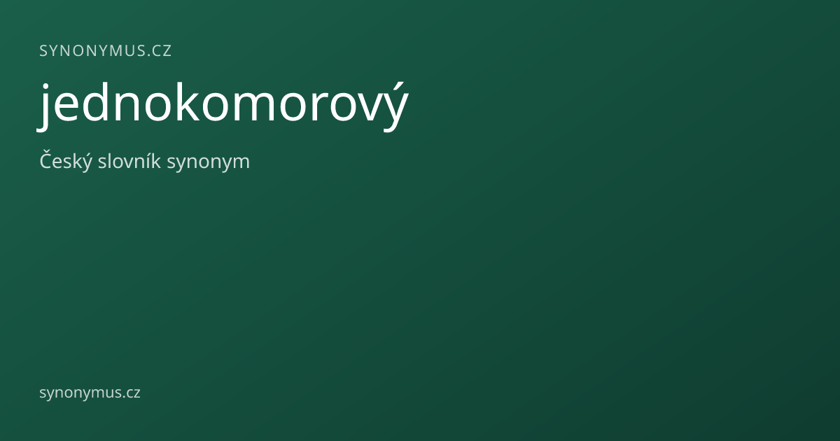 Náhled odkazu: jednokomorový