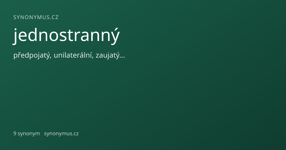 Náhled odkazu: jednostranný