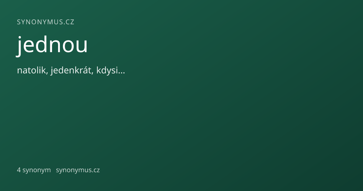 Náhled odkazu: jednou
