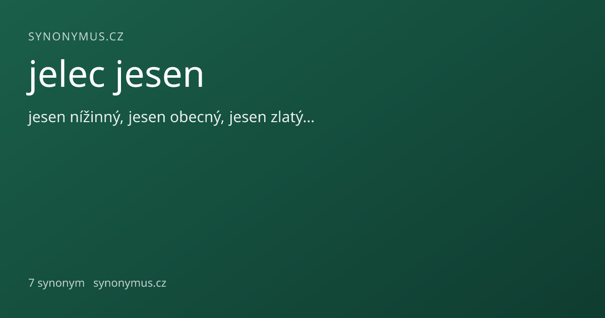 Náhled odkazu: jelec jesen