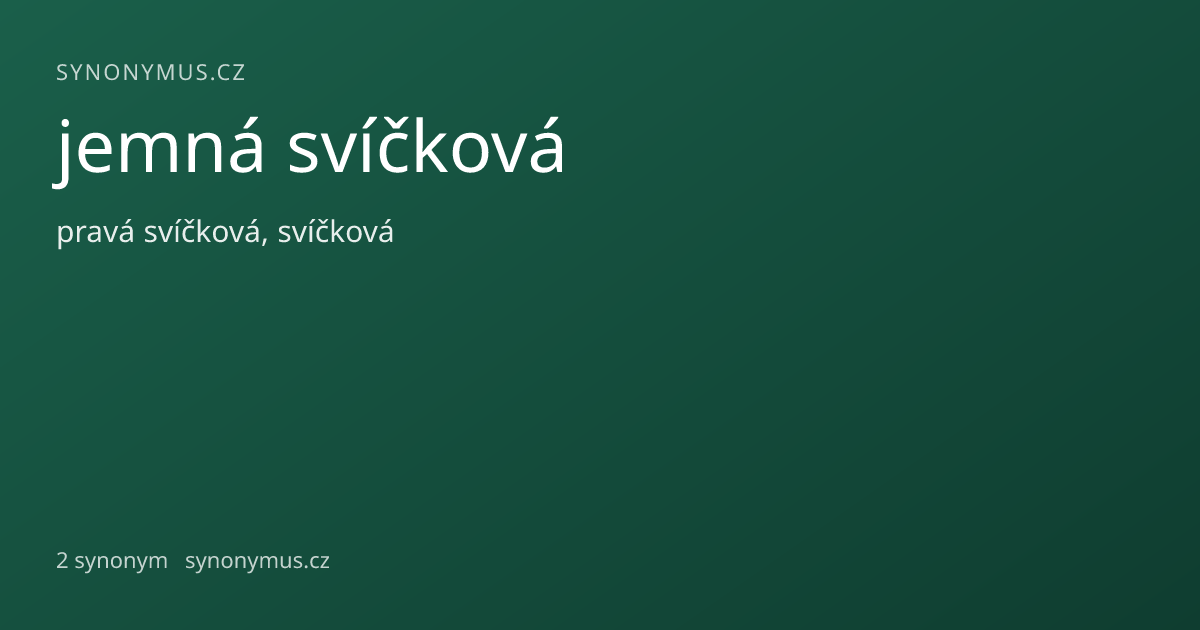 Náhled odkazu: jemná svíčková