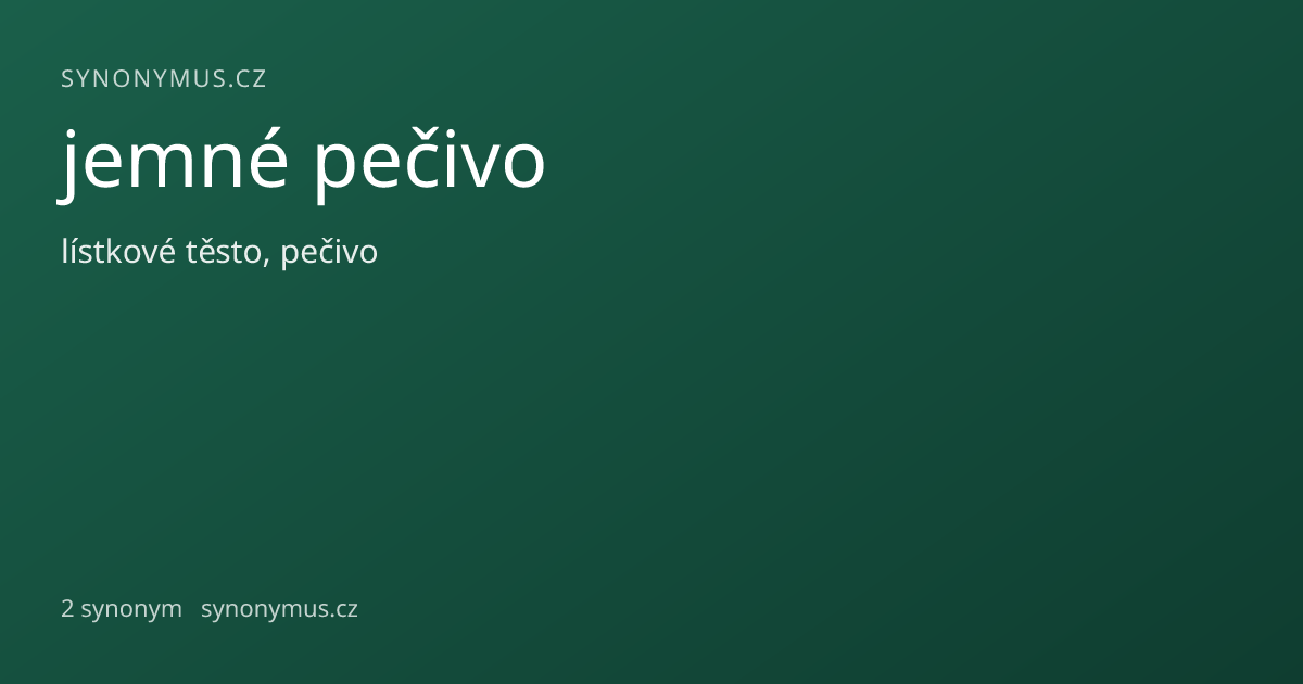 Náhled odkazu: jemné pečivo