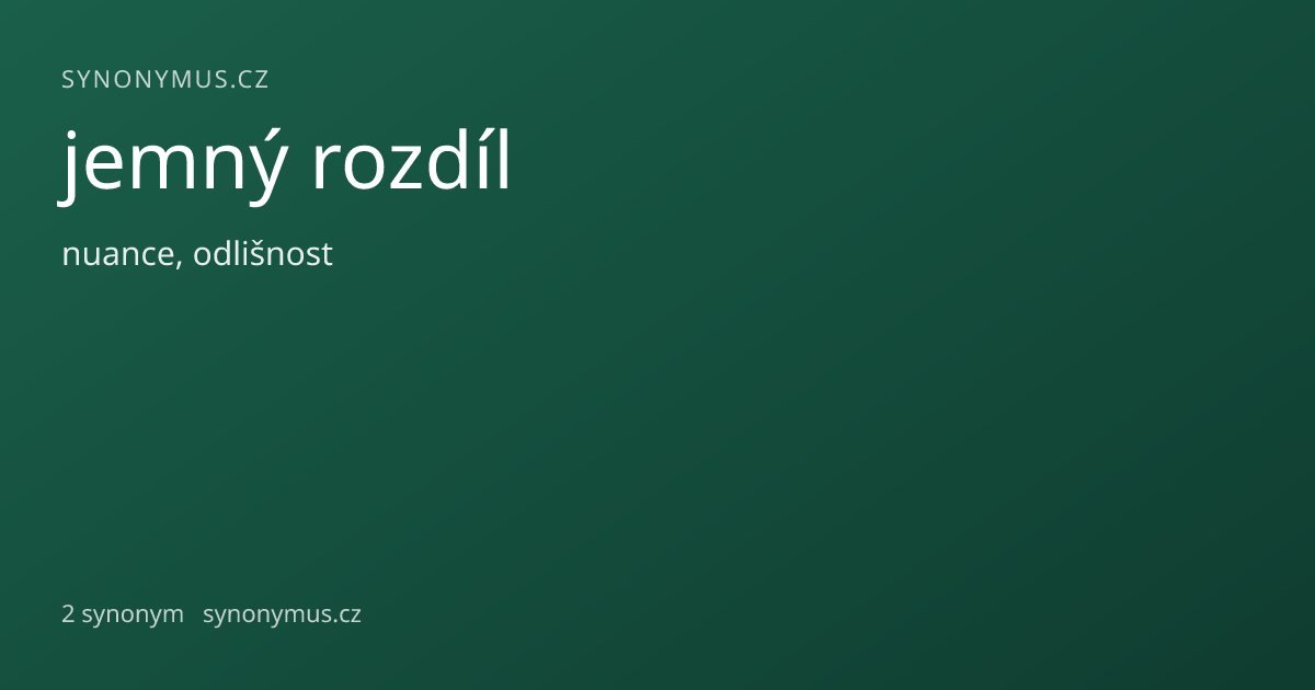Náhled odkazu: jemný rozdíl
