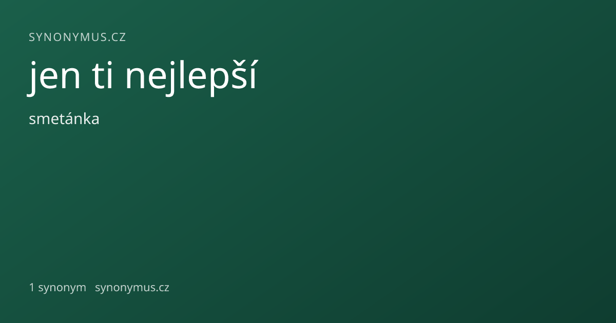 Náhled odkazu: jen ti nejlepší