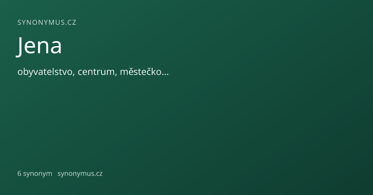 Náhled odkazu: Jena