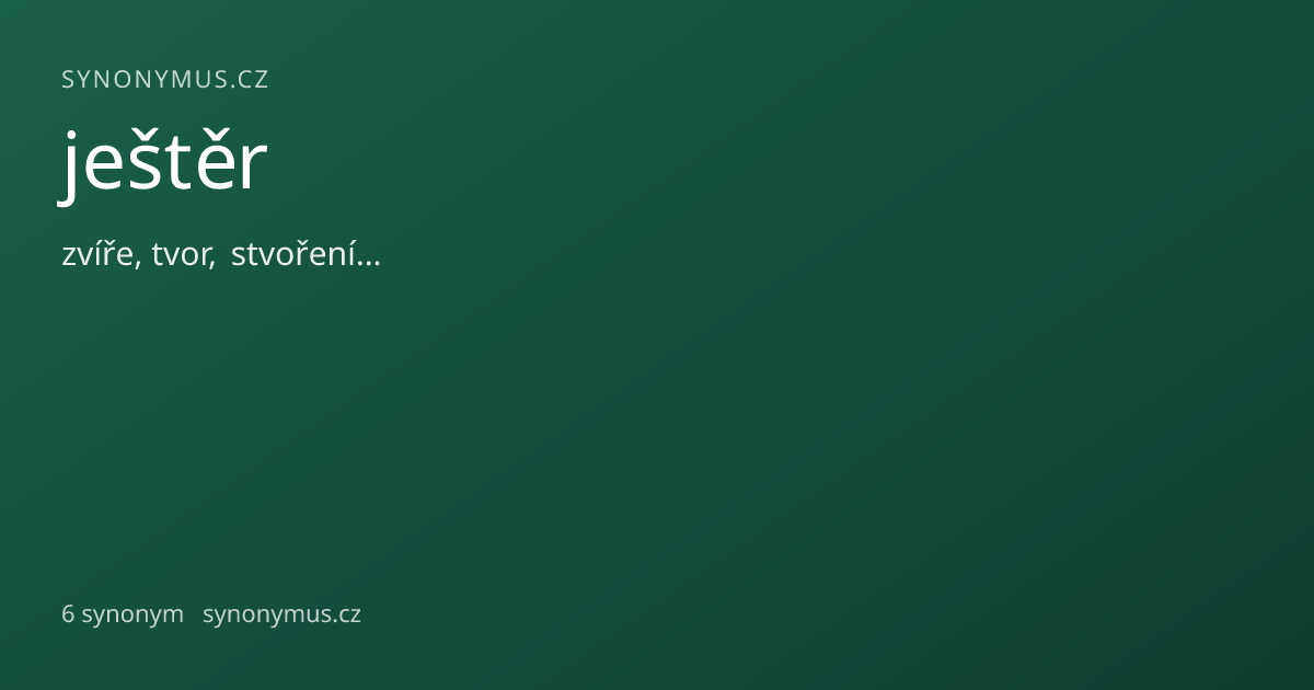 Náhled odkazu: ještěr