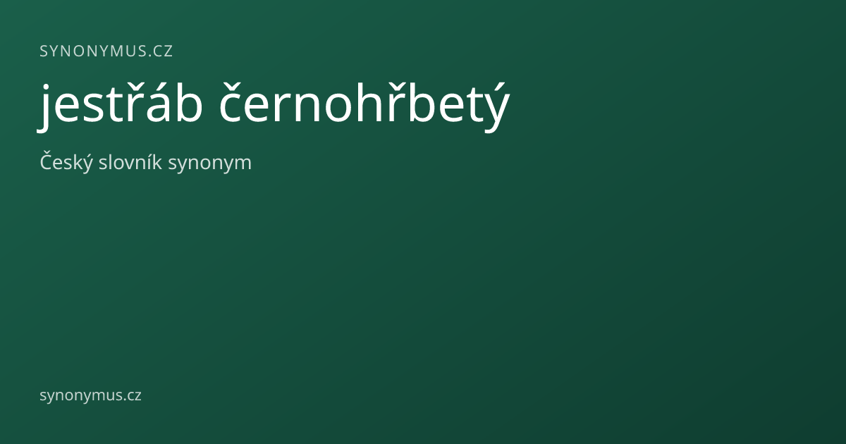 Náhled odkazu: jestřáb černohřbetý
