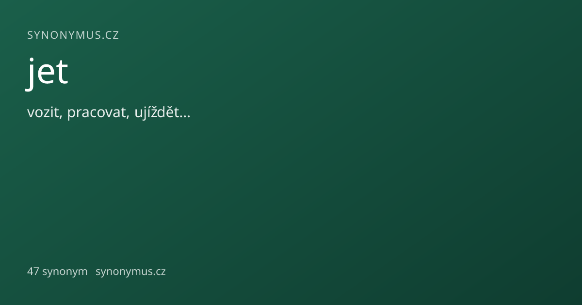 Náhled odkazu: jet