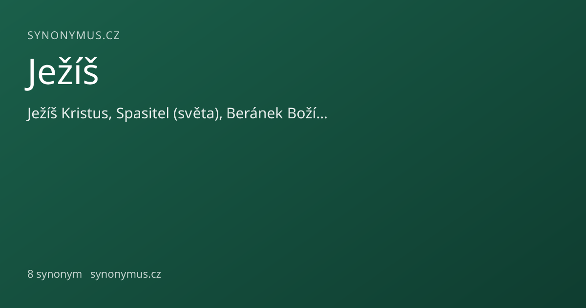 Náhled odkazu: Ježíš
