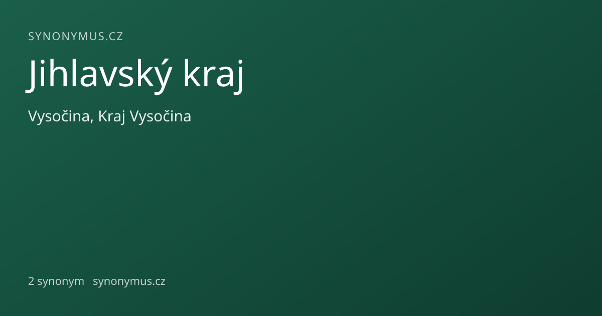 Náhled odkazu: Jihlavský kraj