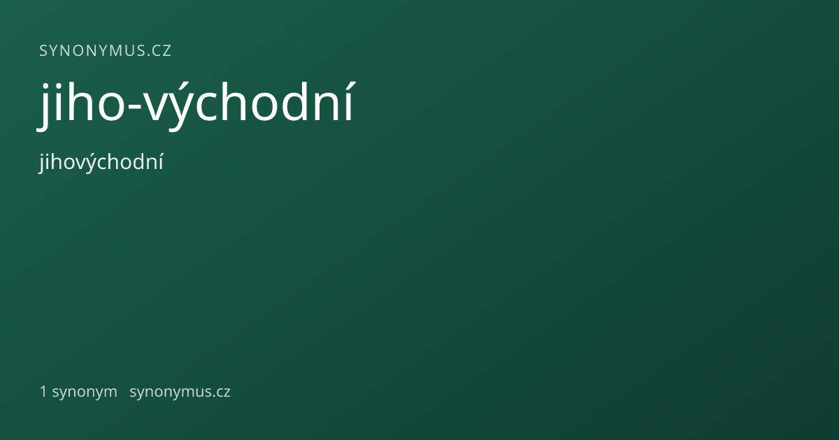 Náhled odkazu: jiho-východní