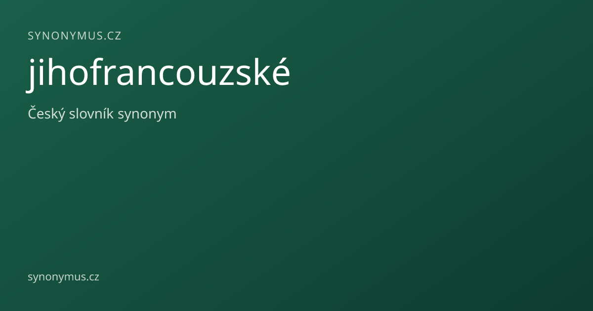 Náhled odkazu: jihofrancouzské