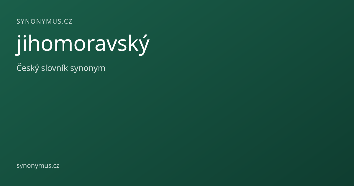 Náhled odkazu: jihomoravský