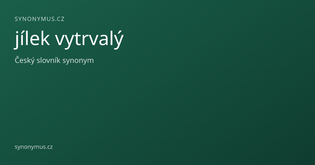 Náhled odkazu: jílek vytrvalý
